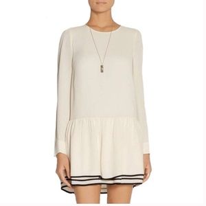 SEE BY CHLOE LAYERED CREPE MINI DRESS - 6US